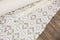 Off White Fancy Cut Out Polyester Spandex Knit Fabric Made in France by the yard ATK00502R  Extra Wide